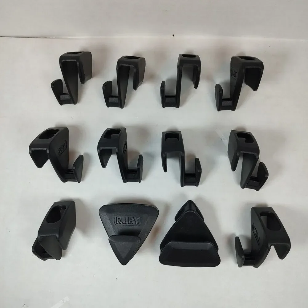 12 Pack Ruby Space Saver Triangles Closet Organizer Cascading Hanger Hooks USED